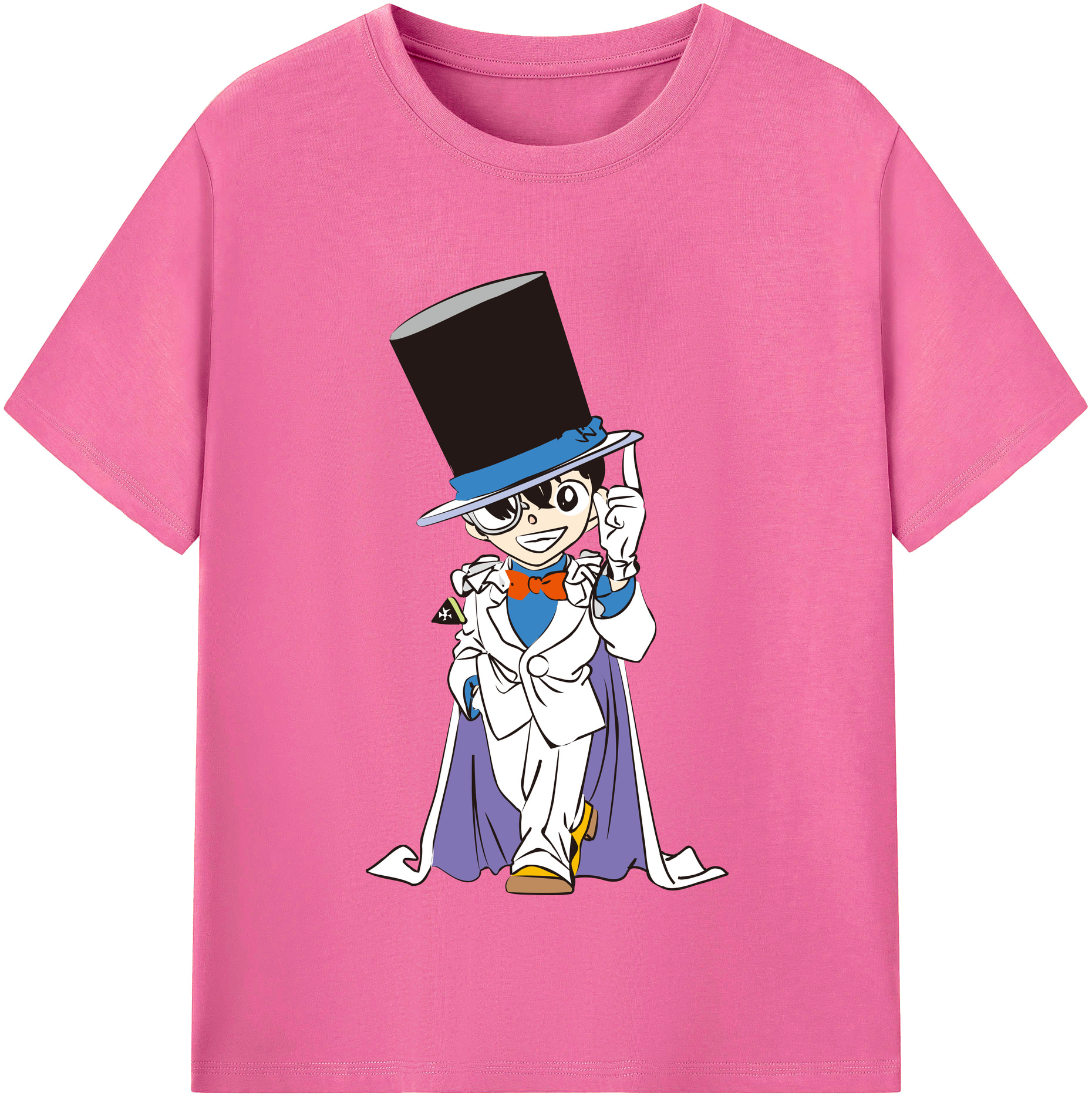 （画像用） 名探偵コナン 江戸川 コナン Detective Conan Conan Edogawa レディースカジュアルプリントTシャツ（綿100％）